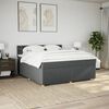 vidaXL Boxspring posteľ s matracom tmavosiv&aacute; 180x200 cm l&aacute;tka