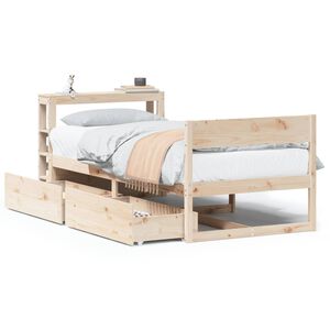 vidaXL Posteľ bez matraca 90x190 cm mas&iacute;vna borovica