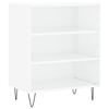 vidaXL Komoda leskl&aacute; biela 57x35x70 cm kompozitn&eacute; drevo