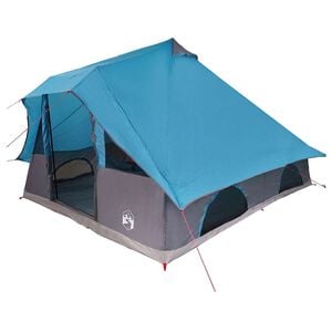 vidaXL Tipi stan so strechou s &uacute;ložiskom Modr&aacute; 358 x 296 x 258 cm taft