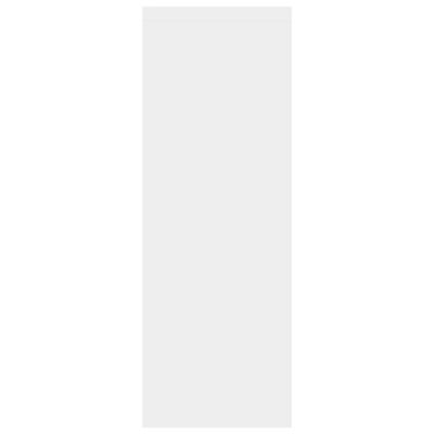 vidaXL Nástenná polica, biela 45,1x16x45,1 cm, kompozitné drevo