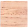 vidaXL Stolov&aacute; doska svetlohned&aacute; 60x60x(2-6)cm o&scaron;etren&yacute; mas&iacute;v hrany