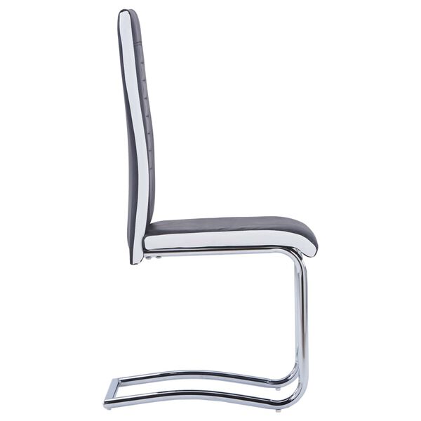 vidaXL Konzolov&eacute; jed&aacute;lensk&eacute; stoličky 2 ks čierne umel&aacute; koža