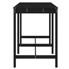 vidaXL Z&aacute;hradn&yacute; stol&iacute;k čierny 159,5x82,5x110 cm borovicov&yacute; mas&iacute;v