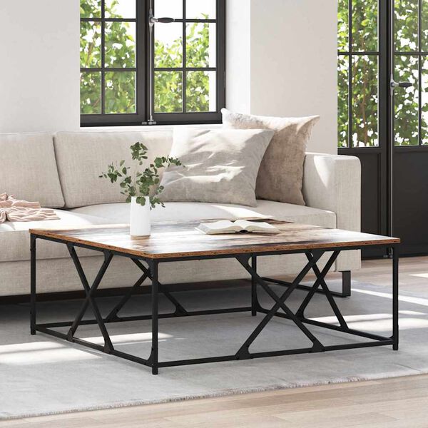 vidaXL Konferenčn&yacute; stol&iacute;k Star&eacute; drevo 100 x 100 x 40 cm