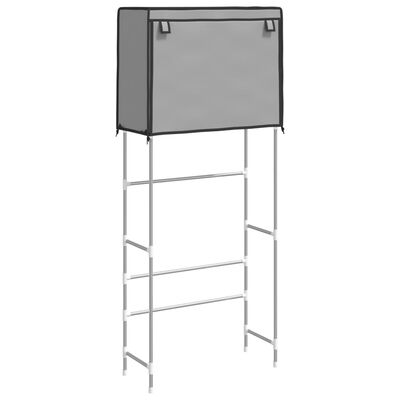 vidaXL 2-poschodový úložný regál nad práčku sivý 71x29,5x170,5 cm