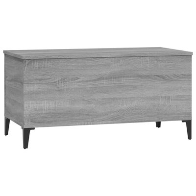 vidaXL Konferenčný stolík sivý sonoma 90x44,5x45 spracované drevo