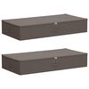 vidaXL &Uacute;ložn&aacute; krabica 2 pcs Siv&aacute; 90 x 48 x 15 cm Netkan&aacute; l&aacute;tka