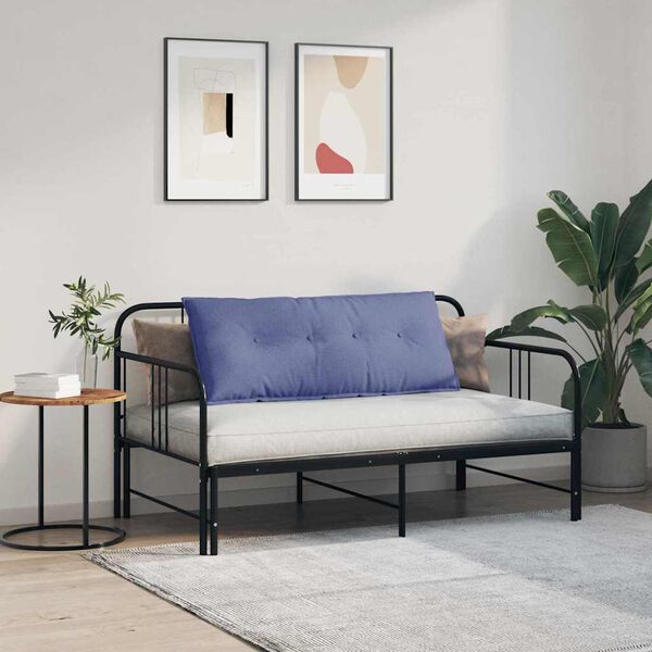 vidaXL Podu&scaron;ka na chrb&aacute;t Modr&aacute; dž&iacute;novina 120 x 19 x 50 cm l&aacute;tka