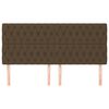 vidaXL Čelo postele tmavohned&eacute; 200x7x118/128 cm l&aacute;tkov&eacute;