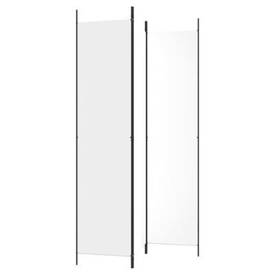 vidaXL 3-panelový paraván biely 150x220 cm látkový