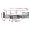 vidaXL 5-dielna záhradná sedacia súprava s podložkami biela oceľ
