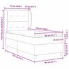 vidaXL Boxspring posteľ s matracom tmavo&scaron;ed&aacute; 90x190 cm Kr&eacute;mov&aacute; l&aacute;tka