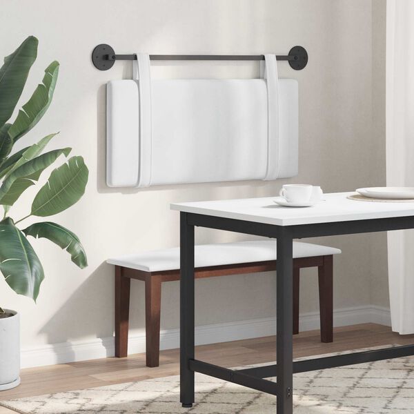 vidaXL Z&aacute;vesn&aacute; Čel&aacute; N&aacute;stenn&yacute; Jednofarebn&yacute; Biely 100 x 55 x 5 cm l&aacute;tka