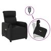 vidaXL Zdv&iacute;hacie mas&aacute;žne kreslo čierne umel&aacute; koža
