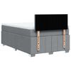 vidaXL Boxspring posteľ s matracom bledosiv&aacute; 120x190 cm l&aacute;tka