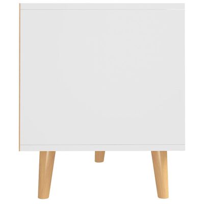 vidaXL TV skrinka, biela a dub sonoma 90x40x48,5 cm, kompozitné drevo