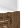 vidaXL Skrinka na rúru Kalmar, hnedý dub, kompozitné drevo