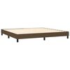 vidaXL Boxspring posteľ s matracom tmavohned&aacute; 200x200 cm l&aacute;tka