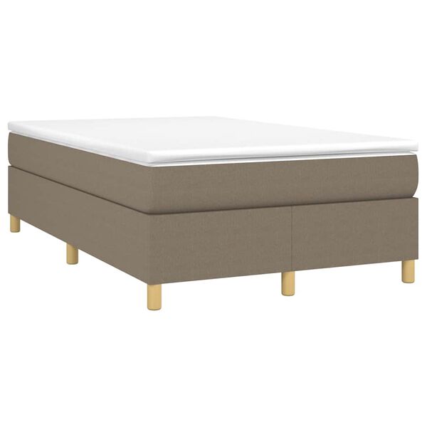 vidaXL Boxspring posteľ s matracom sivohned&aacute; 120x190 cm l&aacute;tka