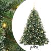vidaXL Umel&yacute; vianočn&yacute; stromček s 150 LED-i Zelen&aacute; 120 cm PE a PVC