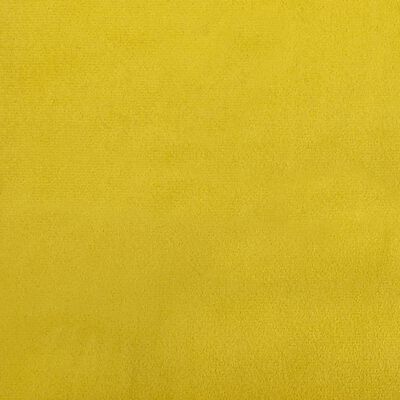 vidaXL Kreslo žlté 63x76x80 cm zamat