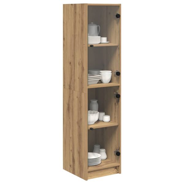 vidaXL Highboard Remeseln&yacute; dub 35 x 37 x 142 cm Kompozitn&eacute; drevo