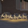 vidaXL LED Soby s 180 LED-i 6 pcs Zlat&aacute; PET