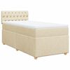 vidaXL Boxspring posteľ s matracom krémová 100x200 cm látka
