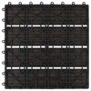 vidaXL Dlažba na terasu 11 pcs Tmavohned&aacute; 30 x 30 cm drevoplast