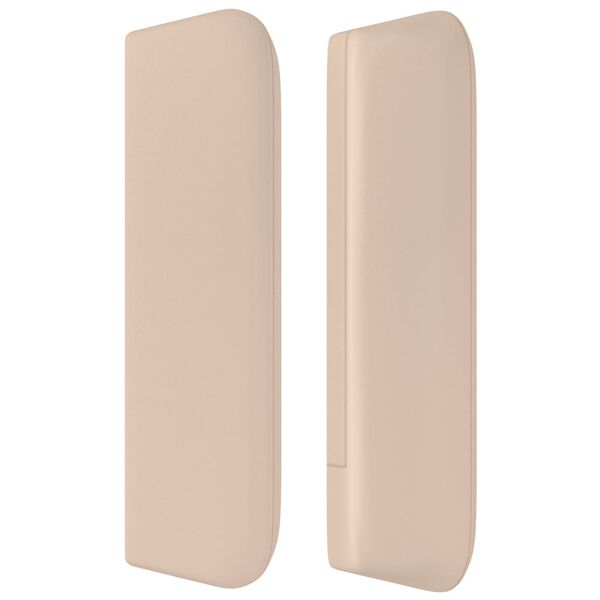 vidaXL Čelo postele so z&aacute;hybmi kapuč&iacute;nov&eacute; 183x16x78/88 cm umel&aacute; koža