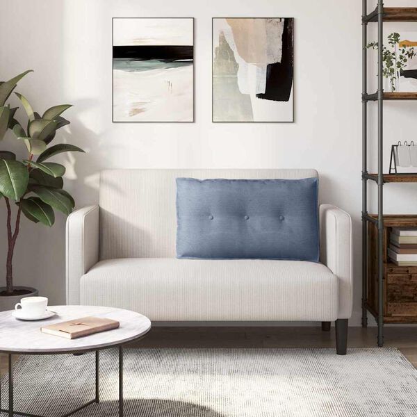 vidaXL Podu&scaron;ka na chrb&aacute;t Modr&aacute; 80 x 50 cm Kord&uacute;rov&aacute; tkanina