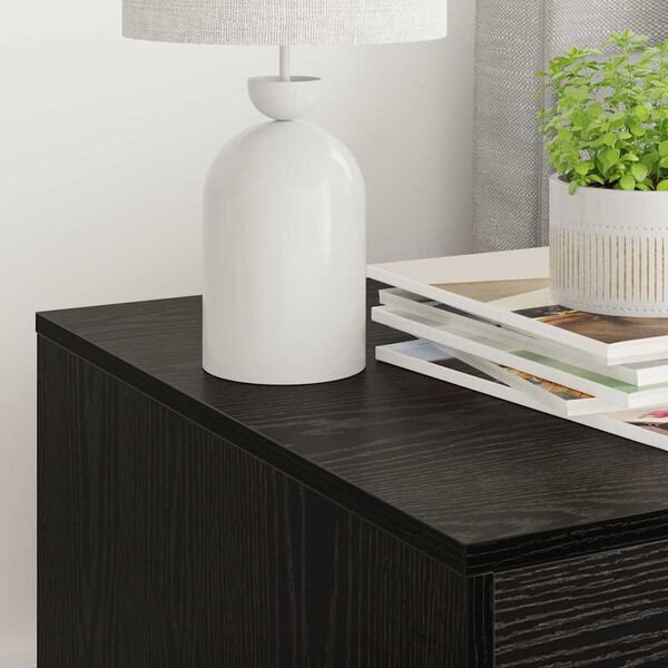 vidaXL Sen&iacute;k na mačacie wc Čierny dub 47 x 59 x 42 cm Kompozitn&eacute; drevo