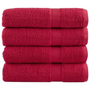 vidaXL Pr&eacute;miov&eacute; osu&scaron;ky SOLUND 4 ks fialov&eacute; 100x150 cm 600 g/m2