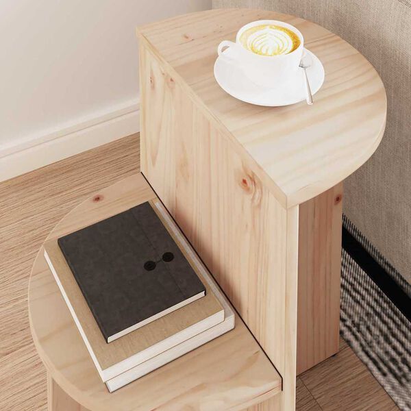 vidaXL Konferenčný stolík Prírodná 50 x 40 x 50 cm Borovicový masív