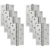 vidaXL P&aacute;nt 8 ks 130 x 75 x 13 mm Strieborn&aacute; Oceľ