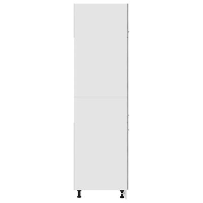 vidaXL Skrinka na chladničku, betónová 60x57x207 cm, kompozitné drevo