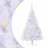 vidaXL Umel&yacute; vianočn&yacute; stromček s 150 LED-i Biela 150 cm PVC a oceľ