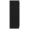 vidaXL Komoda, čierna dub 60x35x98,5 cm, kompozitn&eacute; drevo