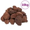 vidaXL Sopečn&eacute; kamene 10 kg červen&eacute; 5-8 cm