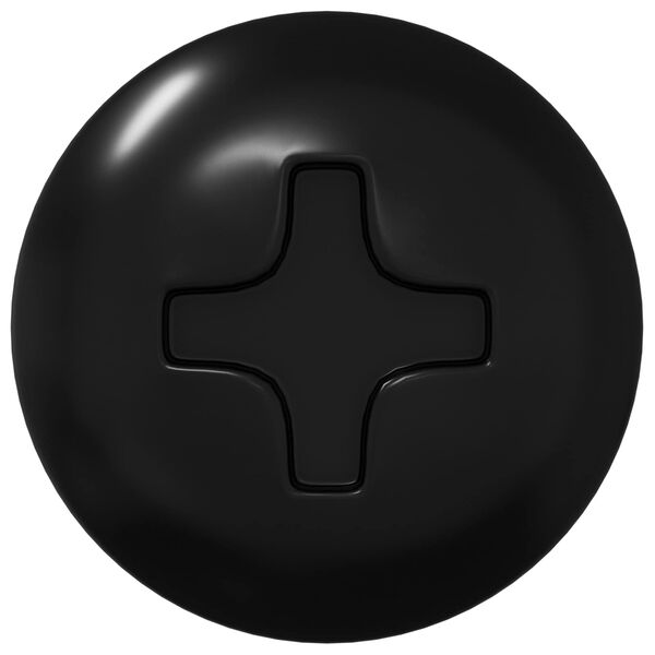 vidaXL Z&aacute;vitov&yacute; klinc 2 pcs Čierna M4 x 28 mm Oceľ