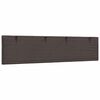 vidaXL Vank&uacute;&scaron; na čelo postele Hanko tmavohned&yacute; 200 cm l&aacute;tka