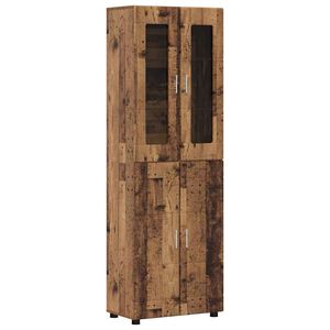 vidaXL Highboard FLORIN 60 x 35 x 182 cm Star&eacute; drevo Kompozitn&eacute; drevo