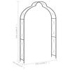 vidaXL Záhradná pergola čierna 150x34x240 cm železná