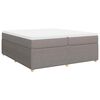 vidaXL Boxspring posteľ s matracom sivohned&yacute; 200x200 cm l&aacute;tka