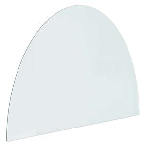 vidaXL Sklenen&aacute; doska krbu Priehľadn&aacute; 800 x 600 mm Sklo