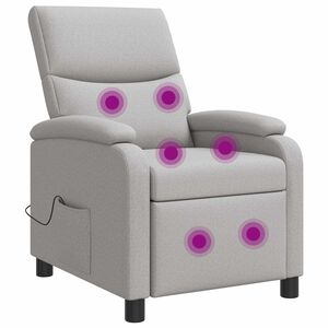 vidaXL Mas&aacute;žne relaxačn&eacute; kreslo Obl&aacute; &scaron;ed&aacute; L&aacute;tka