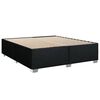 vidaXL Posteľn&yacute; r&aacute;m boxspring s matracom čierny 180x200 cm l&aacute;tka