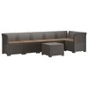 vidaXL Z&aacute;hradn&aacute; pohovka pre 6 os&ocirc;b s vank&uacute;&scaron;mi v ratanovom vzhľade PP