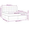 vidaXL Boxspring posteľ s matracom tmavohned&aacute; 180x200 cm l&aacute;tka